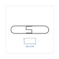 Just Launched | Boardwalk BWK1424 24 in. x 5 in. Zinc Plated Clip-On Dust Mop Frame image number 2