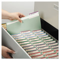 File Folders | Smead 15003 1 in. Expansion 2 Fasteners Letter Size Recycled Pressboard Fastener Folders - Gray-Green Exterior (25/Box) image number 8