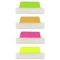 Dividers & Tabs | Avery 74767 Ultra Tabs 2.5 in. x 1 in. 1/5-Cut Repositionable Margin Tabs - Assorted Neon (24/Pack) image number 1