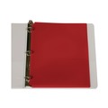File Folders | C-Line 33934 11 in. x 8.5 in. 3-Hole Punch Two-Pocket Heavyweight Poly Portfolio Folder - Red (25/Box) image number 3