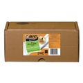 Pens | BIC GSM240BK Round Stic Xtra Life Medium 1.2 mm. Stick Ballpoint Pen Xtra Value Pack - Black Ink/Translucent Frost Barrel (240/Carton) image number 0