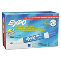 Washable Markers | EXPO 82003A Low-Odor Bullet Tip Dry-Erase Marker - Medium/Blue (1-Dozen) image number 0