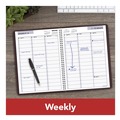 Notebooks & Pads | AT-A-GLANCE G520-14 12-Month: Jan 2026 to Dec 2026 11 in. x 8 in. Vertical-Column Format DayMinder Weekly Appointment Book - Burgundy Cover image number 5