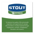 Trash Bags | Stout by Envision T5051B15 50 in. x 51 in. 65-Gallon 1.5 mil. Total Recycled Content Plastic Trash Bags - Black/Brown (100/Carton) image number 7
