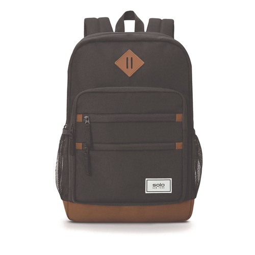 Office & Office Supplies | SOLO UBN7954 ReFresh 11.4 in. x 5.25 in. x 17.5 in. Machine Washable Backpack Fits Devices Up to 15.6 in. - Dark Gray image number 0