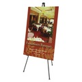  | Quartet 27E 25 in. - 63 in. High Heavy-Duty Steel Adjustable Instant Easel Stand - Black image number 0