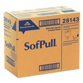 Just Launched | Georgia Pacific Professional 28143 SofPull 7.8 in. x 15 in. 1-Ply Perforated Paper Towel - White (560/Roll, 4-Rolls/Carton) image number 1
