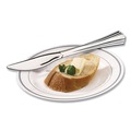  | WNA WNA 630155 7 1/2 in. Reflections Design Heavyweight Plastic Knives - Silver (600/Carton) image number 3
