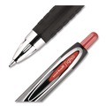 Pens | uni-ball 33952 Signo 207 0.7 mm Retractable Gel Pen - Red Ink/Smoke/Black/Red Barrel/Medium (1-Dozen) image number 1