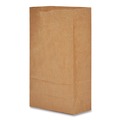 Paper Bags | General 18406 35 lbs. Capacity 6 in. x 3.63 in. x 11.06 in. #6 Grocery Paper Bags - Kraft (1-Bundle) image number 1