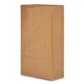Paper Bags | Ross & Wallace Paper Products 100306500PK/BL 5.88 in. x 3.63 in. x 11 in. #6 Size Grocery Paper Bags - Kraft (500/Bundle) image number 1