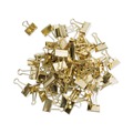 Binding Spines & Combs | U Brands 3600U06-24 Binder Clips - Gold/Medium (72/Pack) image number 2