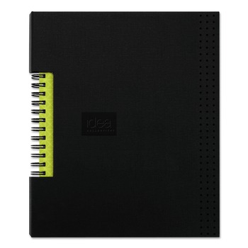 Oxford 56897 Idea Collective 11 in. x 5.5 in. Wirebound Medium/College Ruled Notebook - Black Cover