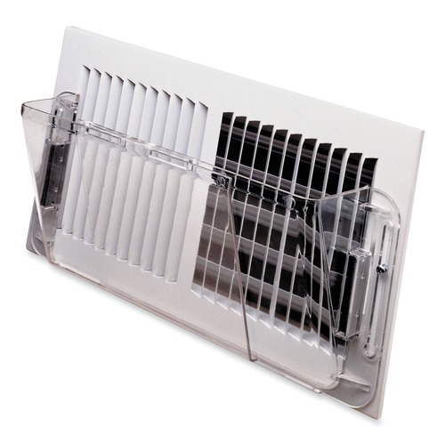 Desk Shelves | Deflecto 51 10 in. x 3 in. x 5.5 in. Adjustable Sidewall Register Air Deflector - Clear image number 0