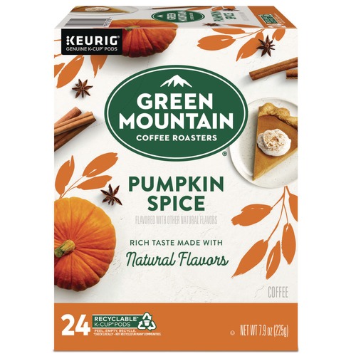 Coffee | Green Mountain Coffee 5000368942 Fair Trade Certified Flavored Coffee K-Cups - Pumpkin Spice (24/Box) image number 0