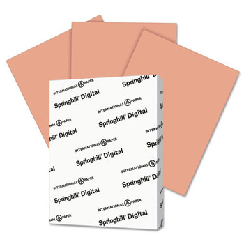 Springhill 085100 8.5 x 11 Digital 90 lb Index Color Card Stock - Salmon (250/Pack)