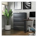 Office Filing Cabinets & Shelves | Alera 25495 36 in. x 18.63 in. x 52.5 in. 4 Legal/Letter/A4/A5 Size Lateral File Drawers - Charcoal image number 4