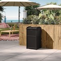 Trash & Waste Bins | Suncast GHW1732BK Trash Hideaway 30-Gallon Plastic Waste Bin - Black image number 1
