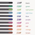 Back to School Sale | TOPS PEN12127 Medium 1 mm PENTONIC Stick Ballpoint Pen - Assorted Ink Colors/Charcoal Gray Barrel (25/Pack) image number 5