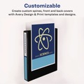 Back to School Sale | Avery 05706 3 Round Rings 0.5 in. Capacity 11 in. x 8.5 in. Economy View Binder - White image number 3