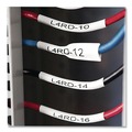 Back to School Sale | DYMO 18057 0.75 in. x 5 ft. Rhino Heat Shrink Tubes Industrial Label Tape - White/Black Print (1-Roll) image number 5