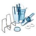 Food Service | San Jamar SAN SI5000 6 - 10 oz. Saf-T-Scoop and Guardian System for Ice Machines - Transparent Blue image number 3