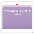 File Folders | Pendaflex 152 LAV Colored Straight Tab File Folders - Letter Size, Lavender (100/Box) image number 1