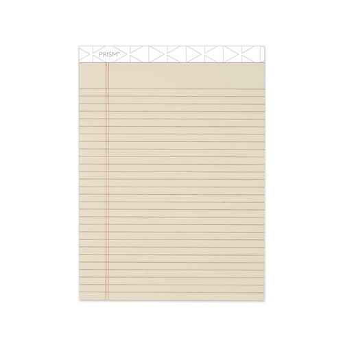 Notebooks & Pads | TOPS 63130 50-Sheet 8.5 in. x 11.75 in. Wide/Legal Rule Prism plus Colored Writing Pads - Pastel Ivory (12/Pack) image number 0