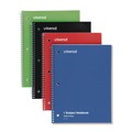 Notebooks & Pads | Universal UNV66624 10.5 in. x 8 in. 1-Subject Wide/Legal Rule Wirebound Notebook - Assorted Cover Colors (4/Pack) image number 1