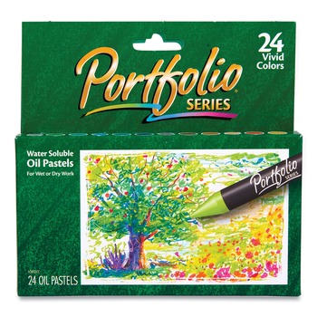 Crayola 52-3624 Portfolio Series Oil Pastels - Assorted Colors (24/Pack)