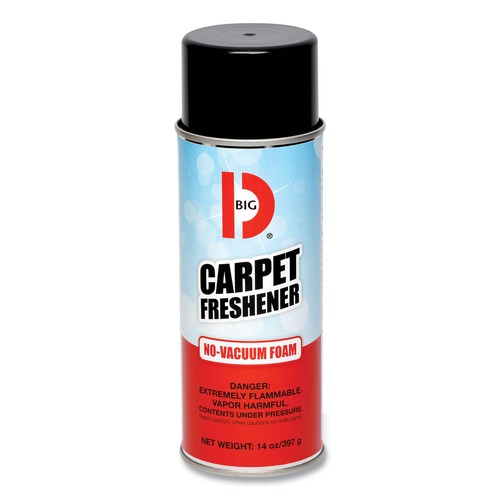 Odor Control | Big D Industries 024100 14 oz No-Vacuum Carpet Freshener - Fresh Scent (12/Carton) image number 0