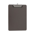 Clipboards | Universal UNV40311 Low-Profile Plastic Clipboard with 0.5 in. Clip Capacity for 8.5 x 11 Sheets - Translucent Black image number 0