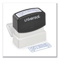 Stamps & Stamp Supplies | Universal UNV10052 Pre-Inked 1 Color ENTERED Message Stamp - Blue image number 3