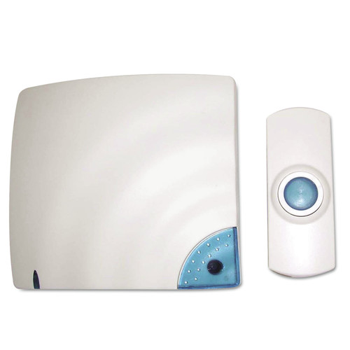 Office Electronics & Batteries | Tatco 57910 Battery Operated 1.38 in. x 0.75 in. x 3.5 in. Wireless Doorbell - Bone image number 0