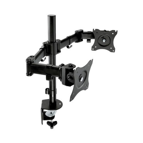 Monitor Stands | 3M MM200B 360 Degree Rotation plus45 Degree/-45 Degree Tilt 90 Degree Pan Dual Monitor Mount For 27 in. Monitors Supports 20 lbs. - Black (1/Carton) image number 0