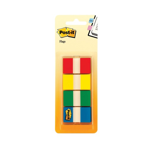 Page Flags | Post-it Flags 680-RYGB2 Page Flags in Portable Dispenser - Assorted Primary (160/Pack) image number 0