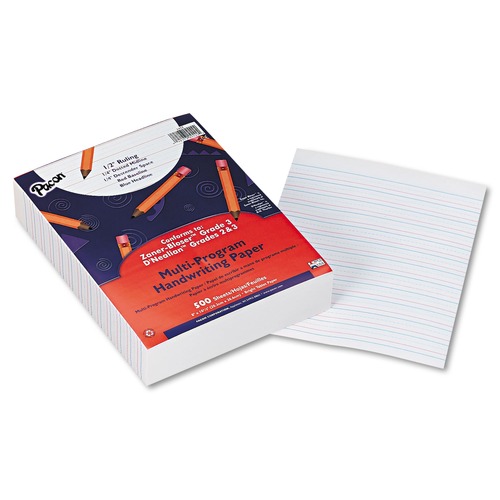Notebooks & Pads | Pacon P2422 8 x 10.5 16 lb. One-Sided Multi-Program Handwriting Paper - (500/Pack) image number 0