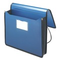 File Folders | Smead 71503 5.25 in. Expansion Letter Size 1 Section Elastic Cord Closure Poly Premium Wallets - Navy Blue image number 1