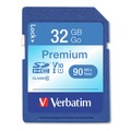 Office Electronics & Batteries | Verbatim 96871 UHS-I V10 U1 Class 10 32 GB up to 90 MB/S Read Speed Premium SDHC Memory Card image number 0