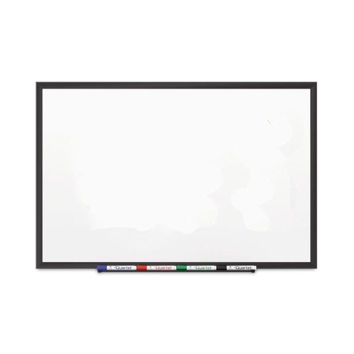White Boards | Quartet 2544B Classic Series 48 in. x 36 in. Porcelain Magnetic Dry Erase Board - White Surface/Black Aluminum Frame image number 0