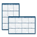 Bulletin Boards | House of Doolittle 3990 12-Month (Jan to Dec): 2026 24 in. x 37 in. Non-Laminated Recycled Yearly Reversible Wall Calendar - White/Blue Sheets image number 0