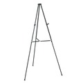  | Quartet 51E 38 in. - 66 in. High Lightweight Aluminum Telescoping Tripod Easel - Black image number 0