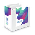 File Folders | Samsill 16427 6 in. Capacity 11 x 8.5 Nonstick D-Ring View Binder, 3 Rings - White image number 1