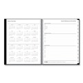 Notebooks & Pads | Blue Sky 134433 11 in. x 8.5 in. 2025-2026 Teacher's Solid Black Weekly/Monthly Lesson Planner - Black Cover image number 4
