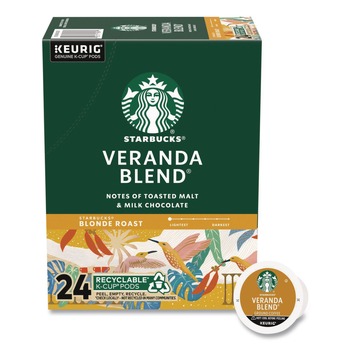 PRODUCTS | Starbucks 12434950 Coffee K-Cups Pack - Veranda Blend (24/Box)