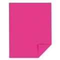 Cover & Cardstock | Astrobrights 22881 65 lbs. 8.5 in. x 11 in. Color Cardstock - Fireball Fuchsia (250/Pack) image number 1