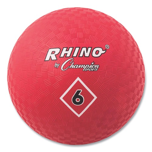 Clearance Center | Champion Sports PG6 6 in. Diameter Playground Ball - Red image number 0