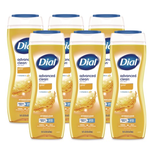 Skin Care & Hygiene | Dial 1700009119 Body Wash Advanced Clean Gold, Original Gold, 16 oz, 6/Carton image number 0