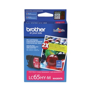 Brother LC65HYM LC65HYM Innobella 750 Page-Yield High-Yield Ink - Magenta