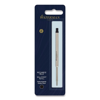 Waterman S0944480 Medium Conical Tip Ballpoint Pens Refill - Black Ink